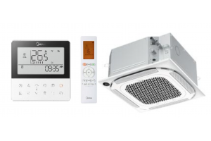 Šilumos siurblio MIDEA MULTISPLIT INVERTER kasetinis MCA4U-09HRFNX- QRD1W(GA) vidinis blokas, šildymo galia 2,9 kW, Šaldymo 2,6 kW Freonas R32 Šilumos siurblio MIDEA MULTISPLIT INVERTER kasetinis MCA4U-09HRFNX- QRD1W(GA) vidinis blokas, šildymo galia 2,9 kW, Šaldymo 2,6 kW Freonas R32
